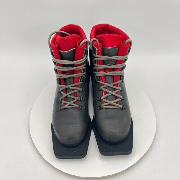 Asolo Tour Snowpine Women Size 9 Black Red Ski Lace Up Vibram Sole Asoflex Boot - Picture 3 of 16